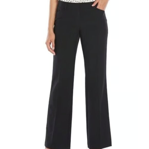 THE LIMITED Drew Fit Classic Flare Trouser Pants in Black Size 2P NWT - Picture 1 of 4